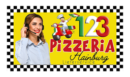 123 Pizzeria Hainburg logo.
